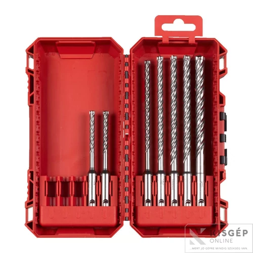 Milwaukee MX4 SDS-Plus 4 élű fúrószár készlet 2. - 7 részes