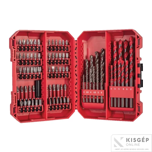 Milwaukee Shockwave Impact Duty bit készlet 80 részes