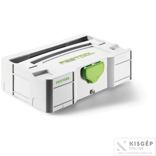 Festool SYS-MINI TL Systainer kis alkatrészek és kéziszerszámok tárolásához. Kompakt, könnyen szállítható, T-LOC zárórendszerrel. 