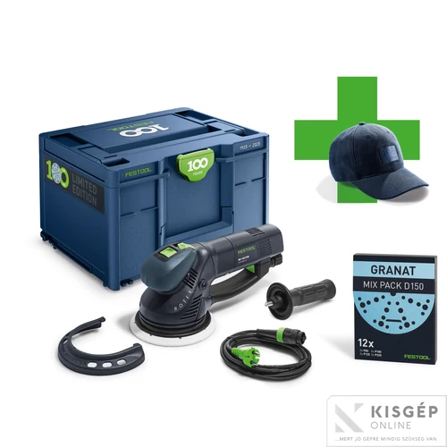 Festool Excentercsiszoló, RO 150 FEQ-Plus limited edition Systainer3 + sapka