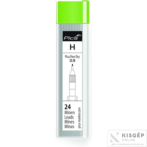 Pica Fine Dry rotringhegy készlet, H grafit 0.9 mm (24 szál)