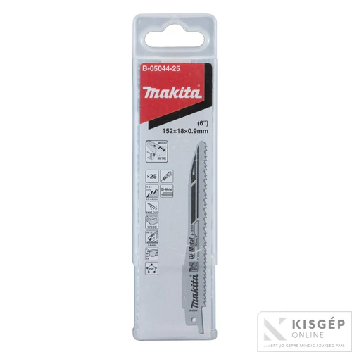 Makita 2 BiM orrfűrészlap UNIVERZÁLIS, gyors, TPI:6-11, L:152mm (25 db/cs)