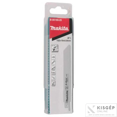 Makita 2 BiM orrfűrészlap FÉM, általános, TPI:18, L:152mm (25 db/cs)