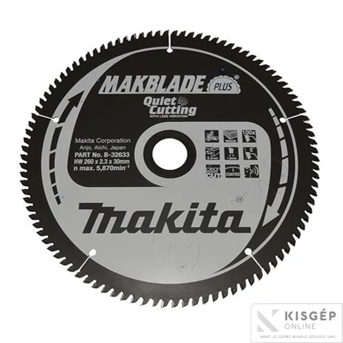 Makita körfűrészlap Makblade plus 260x30 mm Z100