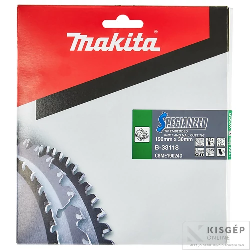 Makita körfűrészlap akkus FA 190x30 mm Z40