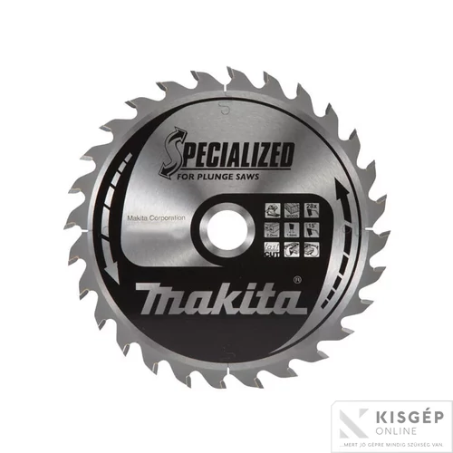Makita körfűrészlap merülő 165x20mm Z60 MDF(TCG)