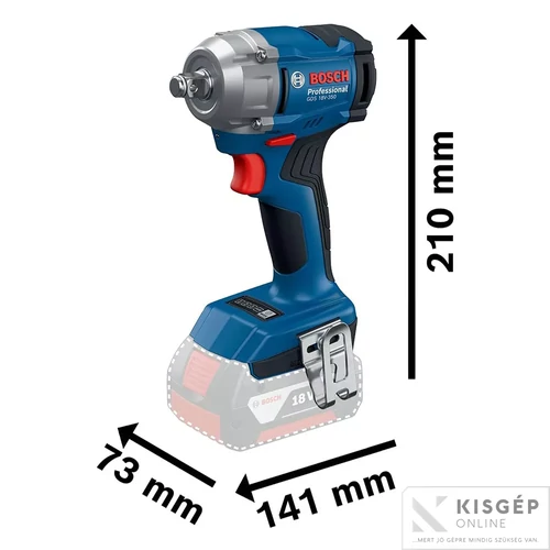 Bosch GDS 18V-350 Akkus Ütvecsavarozó (akku és töltő nélkül) kartondobozban