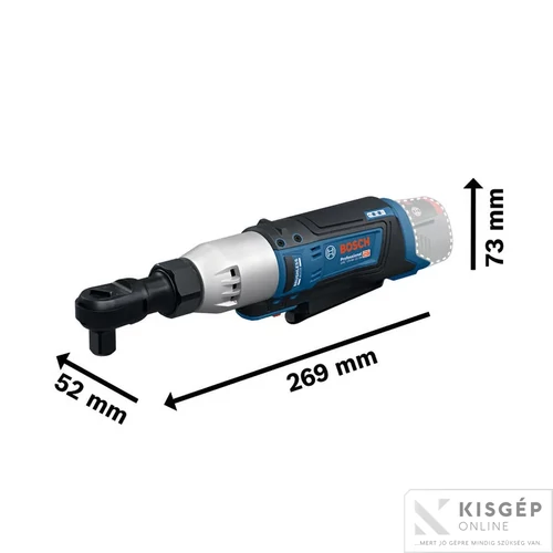Bosch GRC 12V-60 1/2 SN Akkus racsnis csavarkulcs (akku és töltő nélkül) kartondobozban