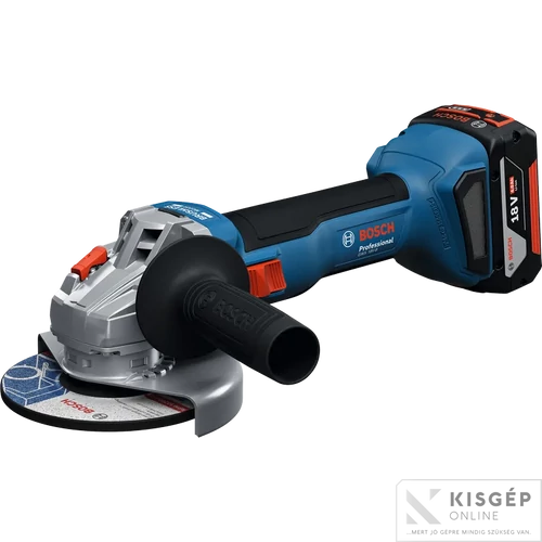 Bosch GWS 18V-8 Akkus Sarokcsiszoló (2x4,0 Ah akkuval; GAL 1840 töltővel; csiszolótárcsa 125mm) s