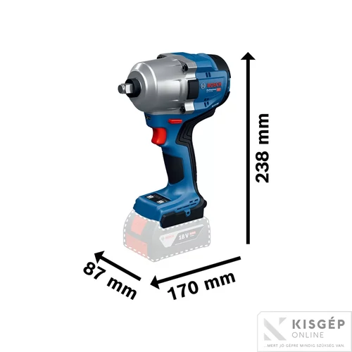 Bosch GDS 18V-780 Akkus ütvecsavarozó solo L-Box | Akku és töltő nélkül