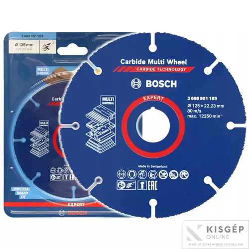 2608901189 Bosch EXPERT Carbide Multi Wheel 125mm