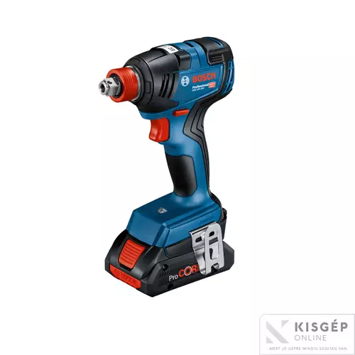 06019J2206 Bosch GDX 18V-200 akkus ütvecsavarozó bitbefogású + 2x4.0 Ah akku, gyorstöltő +  L-case koffer