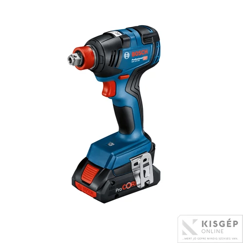 Bosch GDX 18V-200 akkus ütvecsavarozó bitbefogású + 2x4.0 Ah akku, gyorstöltő +  L-case koffer