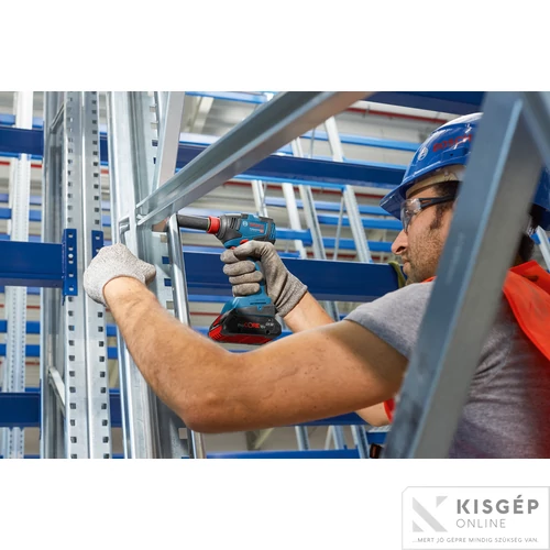Bosch GDX 18V-200 akkus ütvecsavarozó bitbefogású + 2x4.0 Ah akku, gyorstöltő +  L-case koffer
