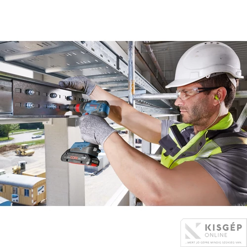 Bosch GDX 18V-200 akkus ütvecsavarozó bitbefogású + 2x4.0 Ah akku, gyorstöltő +  L-case koffer