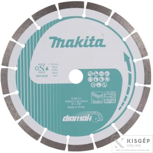 MAKITA Gyémánttárcsa 230mm Diamak szegmentált