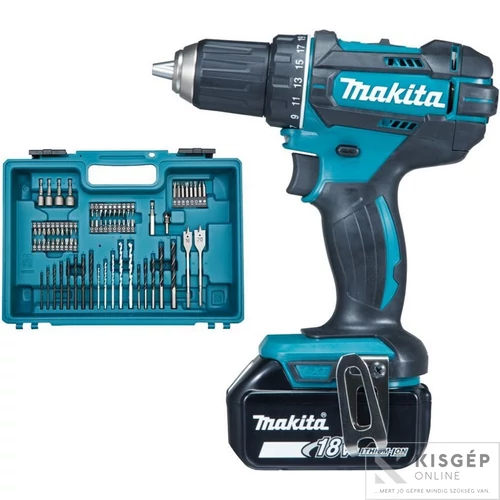 Makita DDF482RFX1 18V LXT Li-ion 62Nm fúró-csavarbehajtó 2x3,0Ah + BIT