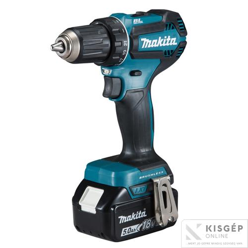 Akkus gép Fúró-csavarbehajtó 18V Makita DDF485RTJ 18V LXT Li-ion BL 50Nm fúró-csavarbehajtó 2x5,0Ah Kisgéponline