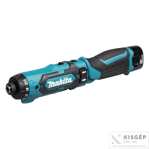 Makita DF012DSE 7,2V Li-Ion 5,6Nm csavarbehajtó 2x1,5Ah