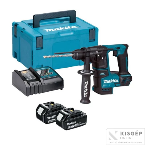 Makita DHR171RTJ 18V LXT Li-ion BL 1,1J SDS-Plus fúrókalapács 2x5,0Ah