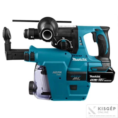 Makita DHR243RTJW 18V LXT Li-ion BL 2,0J SDS-Plus fúró-vésőkalapács cst 2x5,0Ah