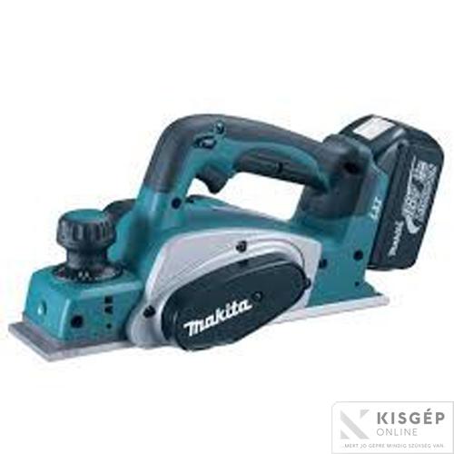 Akkus gép Gyalu Makita DKP180RTJ 18V LXT Li-ion 82mm gyalu 2x5,0Ah Kisgéponline