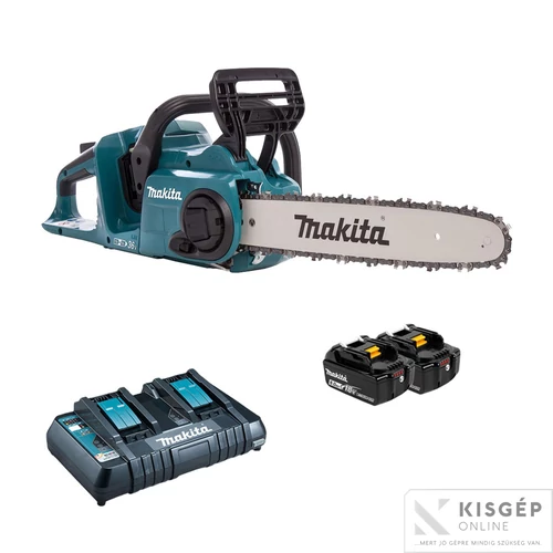 Makita DUC353PG2 2x18V LXT Li-ion BL láncfűrész 35cm, 3/8, 1,1mm 2x6,0Ah + DT