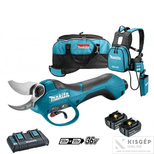 Makita 2x18V LXT Li-ion metszőolló 2x5,0Ah + DT