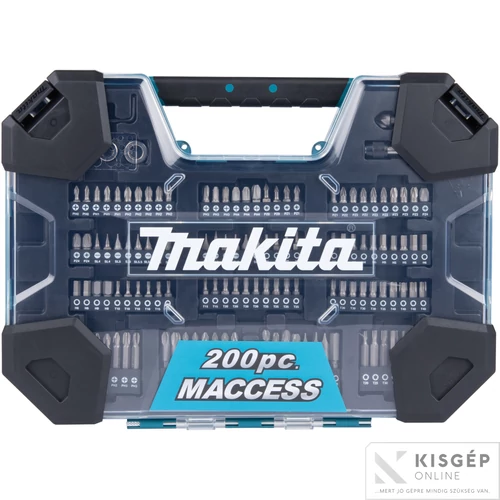 Makita 200db-os fúró-csavarbehajtó készlet
