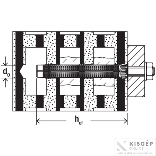 Fischer FIS H 20x200 K szitahüvely