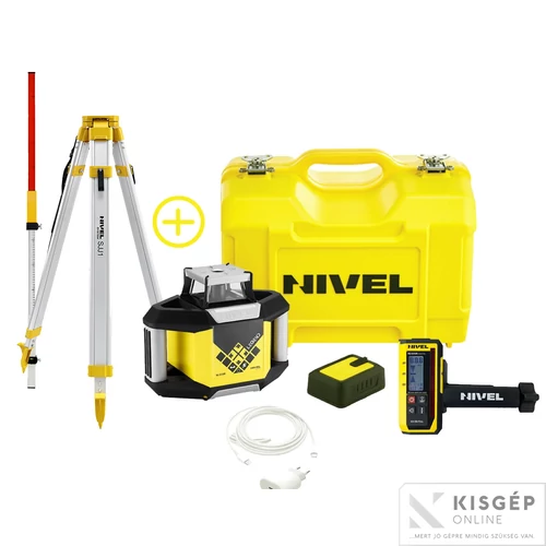 NivelSystem NL320R forgólézer + RD300 digitális jelfogó + SJJ1 állvány + LS-24 mérőléc