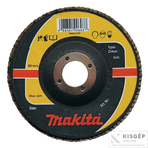 Makita lamellás csiszoló INOX 115mm K80