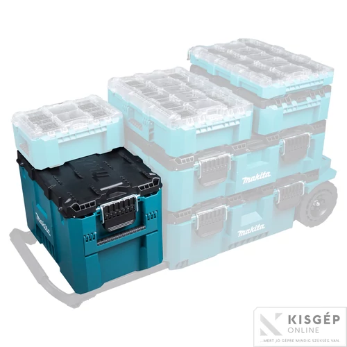 Makita MAKTRAK nagyméretű tároló 58,5L, 565x394x402mm, 7,2kg