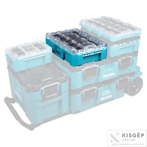 Makita MAKTRAK közepes rendszerező 18,4 L, 562 x 387 x 163 mm, 4,9 kg