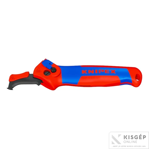 Knipex kábelköpeny csupaszító, racsnis, 3 állású penge