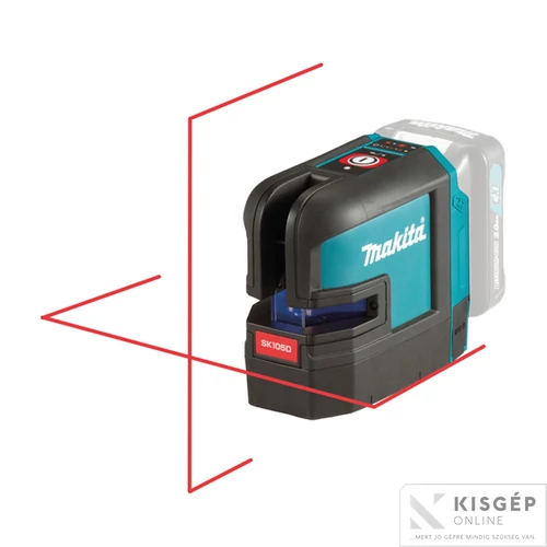Makita SK105DZ 10,8V CXT Li-ion kereszt lézer PIROS Z