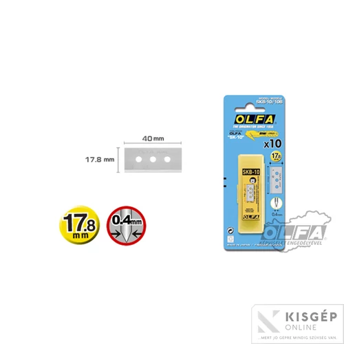 OLFA SKB-10/10B - Biztonsági penge 10db