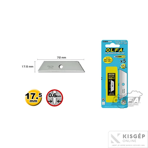 OLFA SKB-2/5B - Biztonsági penge 5db