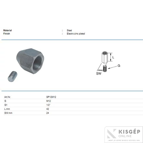 Tyco adapter UNI csőbilincshez 1/2½     1/2½