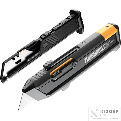 Toughbuilt trapézpengés kés + 2 db tartó
