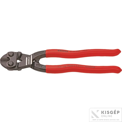 Knipex kompakt csapszegvágó, CoBolt, PVC nyél 200 mm