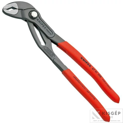FT KNIPEX  Autóvízpumpa fogó, Cobra, polírozott, PVC nyél 250 mm /46 mm, 2