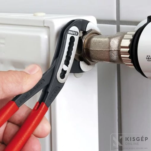 Knipex autóvízpumpa fogó, polírozott fej, PVC nyél, Alligator 250/36mm