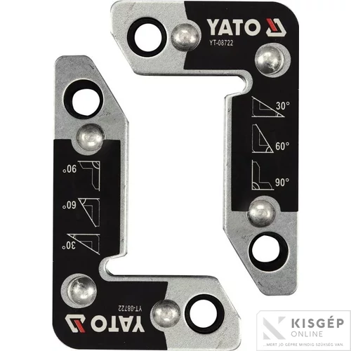 YATO Hegesztési munkadarabtartó mágnes 30-60-90°/25 kg (2 db/cs)