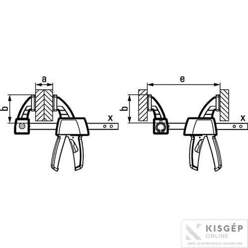 BESSEY Egykezes szorító 300/80