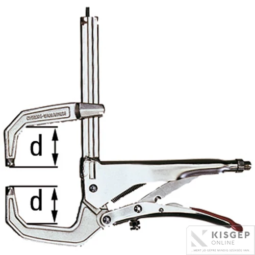 BESSEY C formájú gripfogó