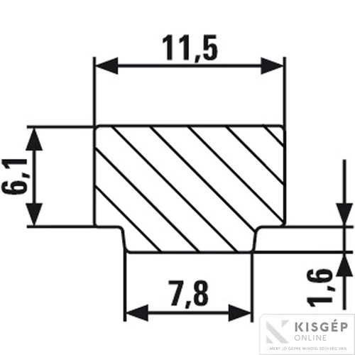 BESSEY Teljesacél gépasztal szorító 300/60