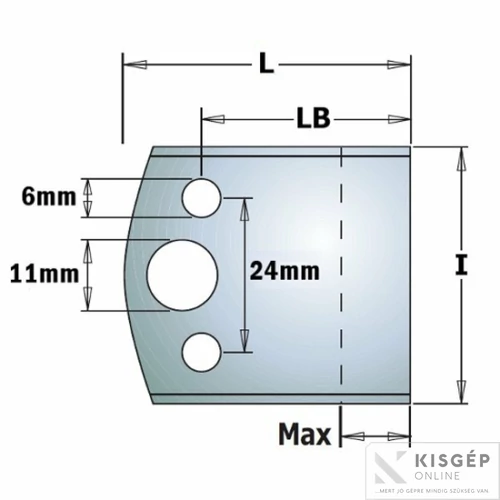 CMT cserekés patentfejhez SP 40x4mm -Biankó-