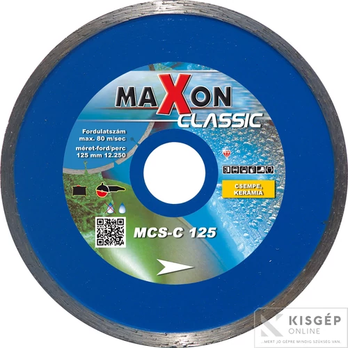 Diatech Maxon 125x5x22,23 gyémánt tárcsa csempe CLASSIC