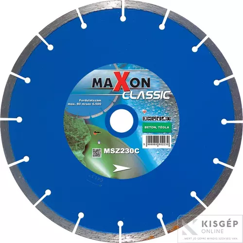 MSZ230 Diatech Maxon 230x7x22 gyémánttárcsa       MSZ230C